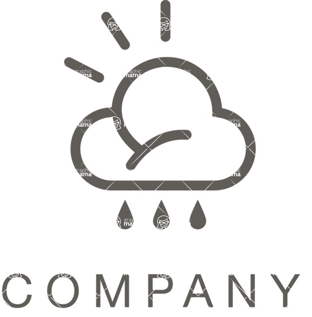 Business Logo Templates - vector graphics in a pack from GraphicMama - Vector Weather Company Logo Design